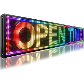 Scrolling LED Sign 195 × 35 cm – Full Colour, Wi-Fi Programmable, Outdoor