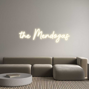 Custom Wedding LED Neon Sign: the Mendozas