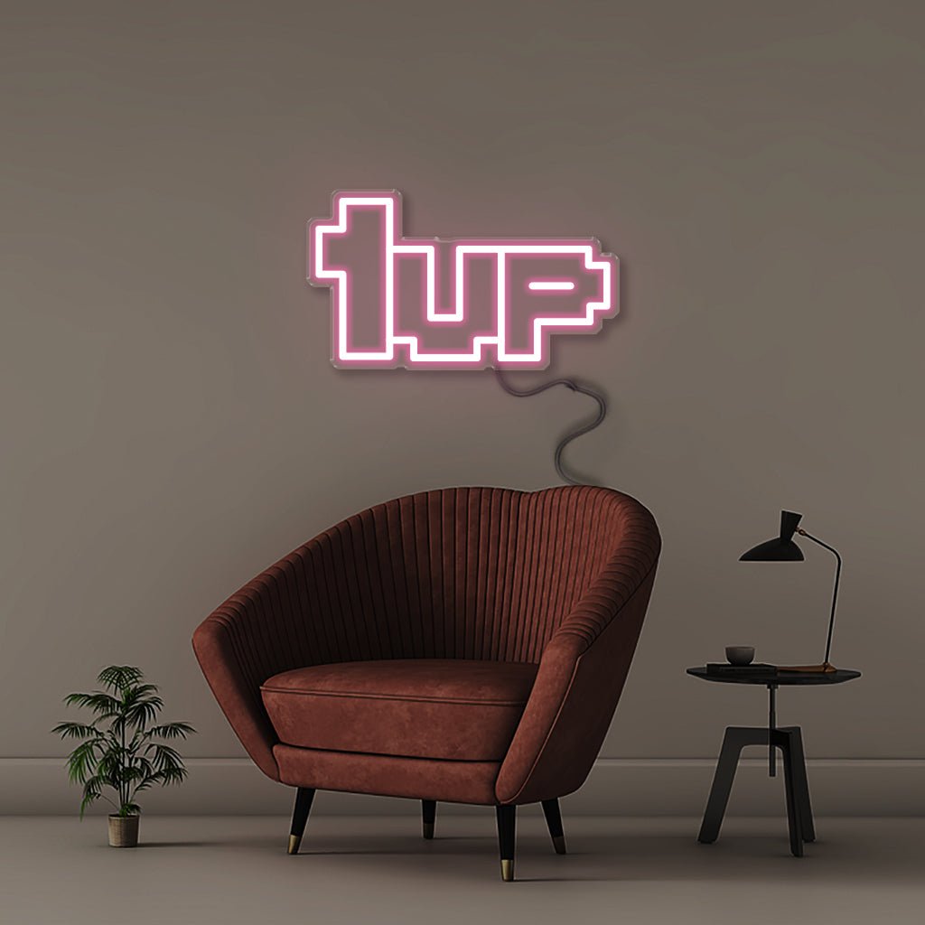1UP - Neonific - LED Neon Signs - Light Pink - 18" (46cm)