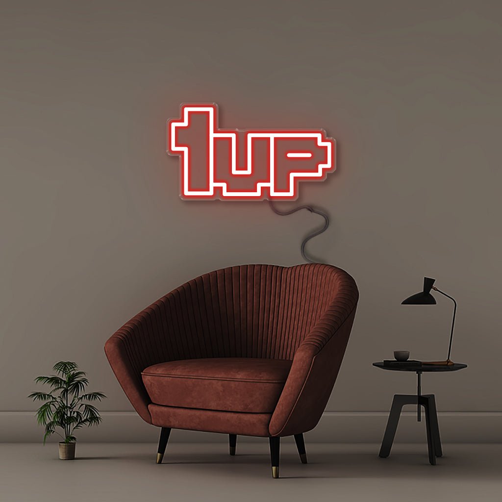 1UP - Neonific - LED Neon Signs - Red - 18" (46cm)