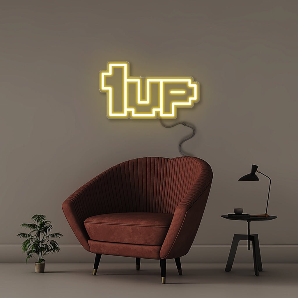 1UP - Neonific - LED Neon Signs - Yellow - 18" (46cm)