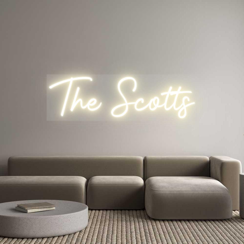 Custom LED Neon Sign: The Scotts