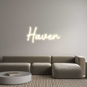 Custom LED Neon Sign: Haven