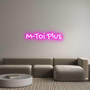 Enseigne LED néon personnalisée: M-Toi Plus