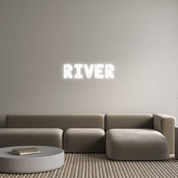 Custom LED Neon Sign: RIVER