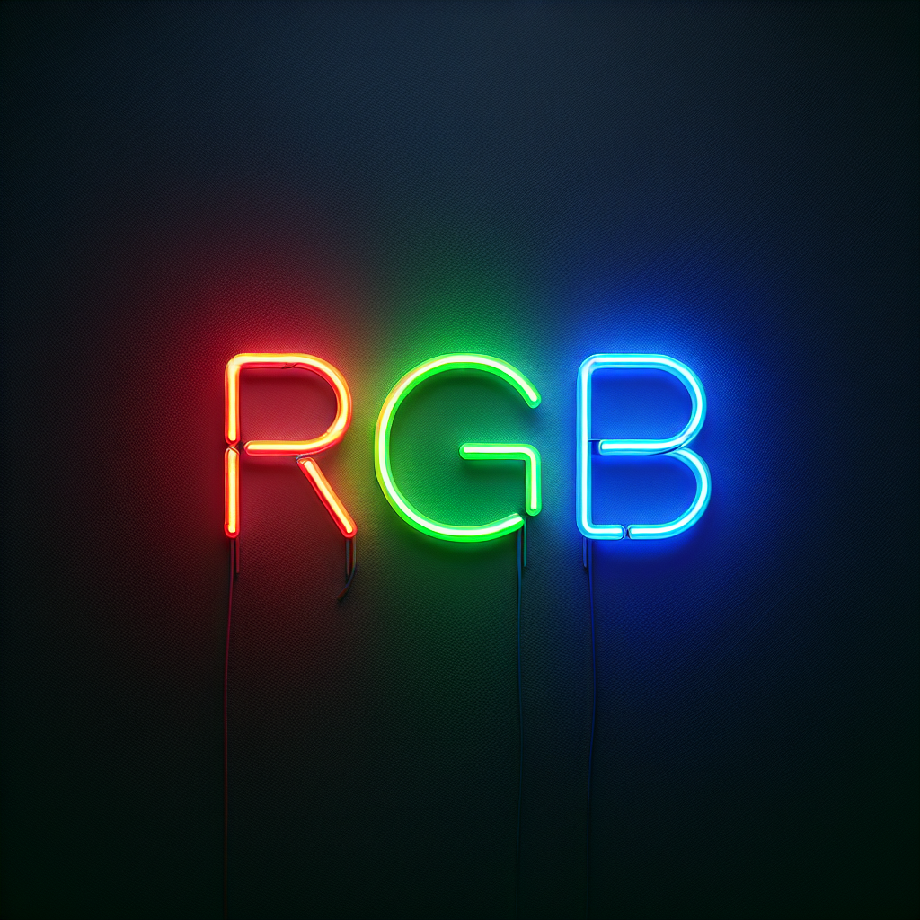RGB neon sign