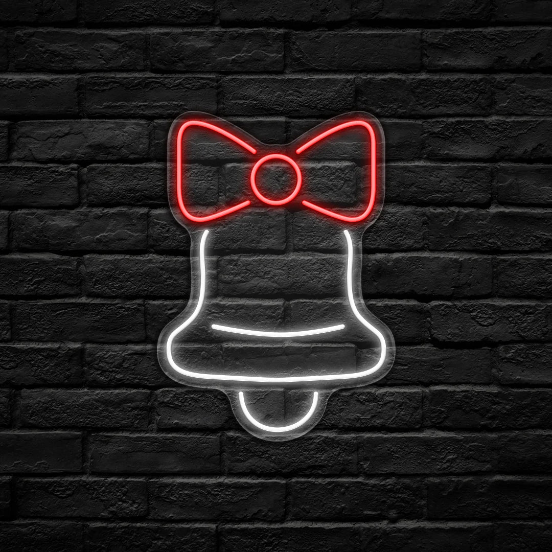 Jingle Bell LED Neon Sign (USB Powered, Dimmable)