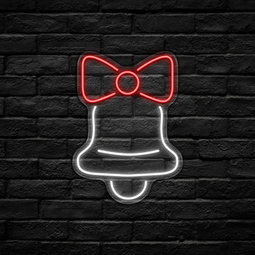 Jingle Bell LED Neon Sign (USB Powered, Dimmable)