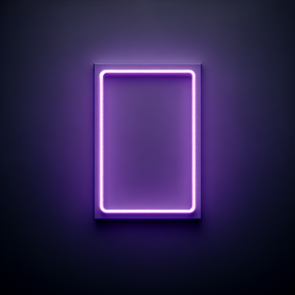 Purple neon sign