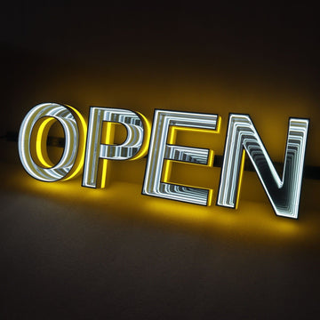 Infinity Mirror Built-up Letters for Shopfronts & Fascias