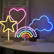 USB LED Neon Table Lamp Night Lights - Moon