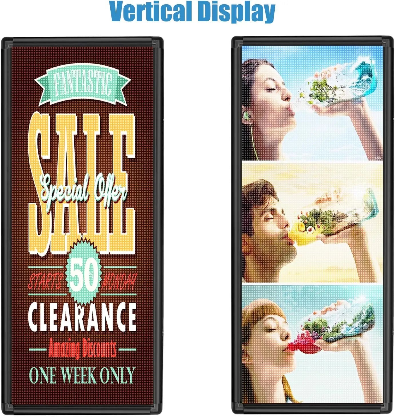 Outdoor LED Programmable Display Sign 103 × 45 cm (Full Colour, Wi-Fi, Graphics)