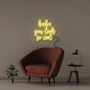 Babe You Look So Cool - Neonific - LED Neon Signs - 24" (61cm) - Yellow