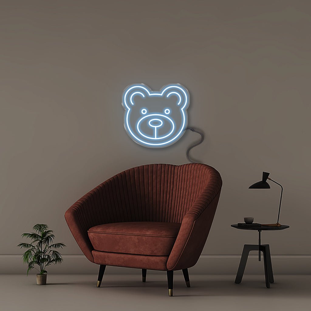 Bear - Neonific - LED Neon Signs - 18" (46cm) - Light Blue