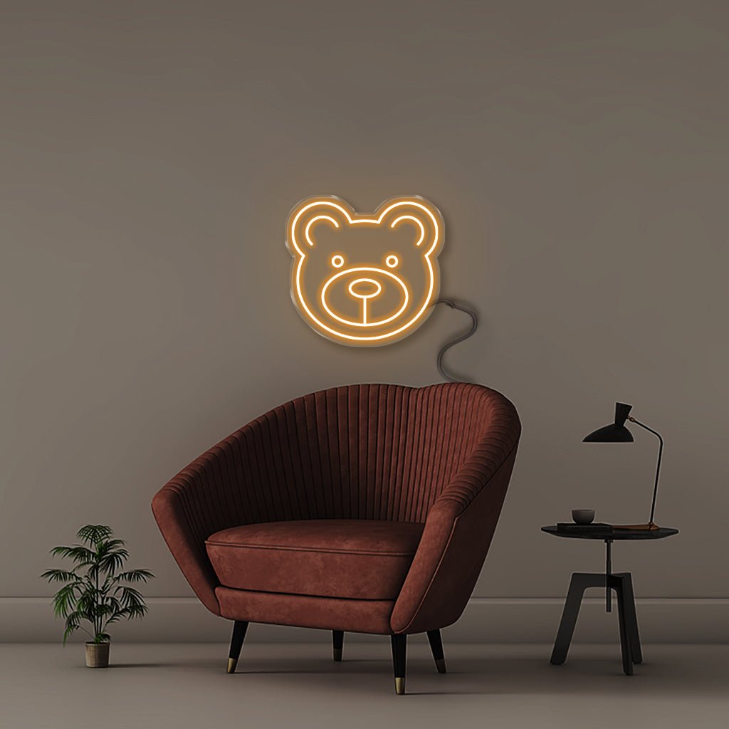 Bear - Neonific - LED Neon Signs - 18" (46cm) - Orange