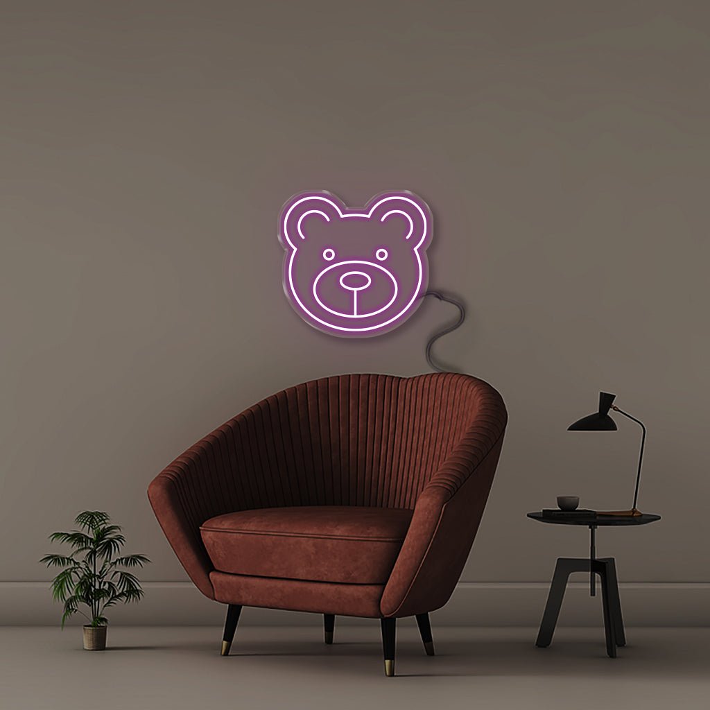 Bear - Neonific - LED Neon Signs - 18" (46cm) - Purple