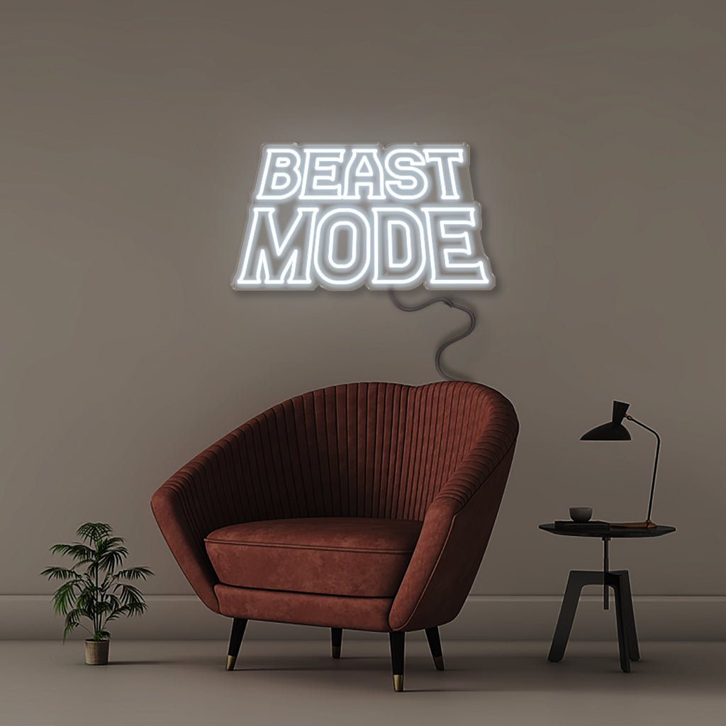 Beastmode - Neonific - LED Neon Signs - 18" (46cm) - Cool White