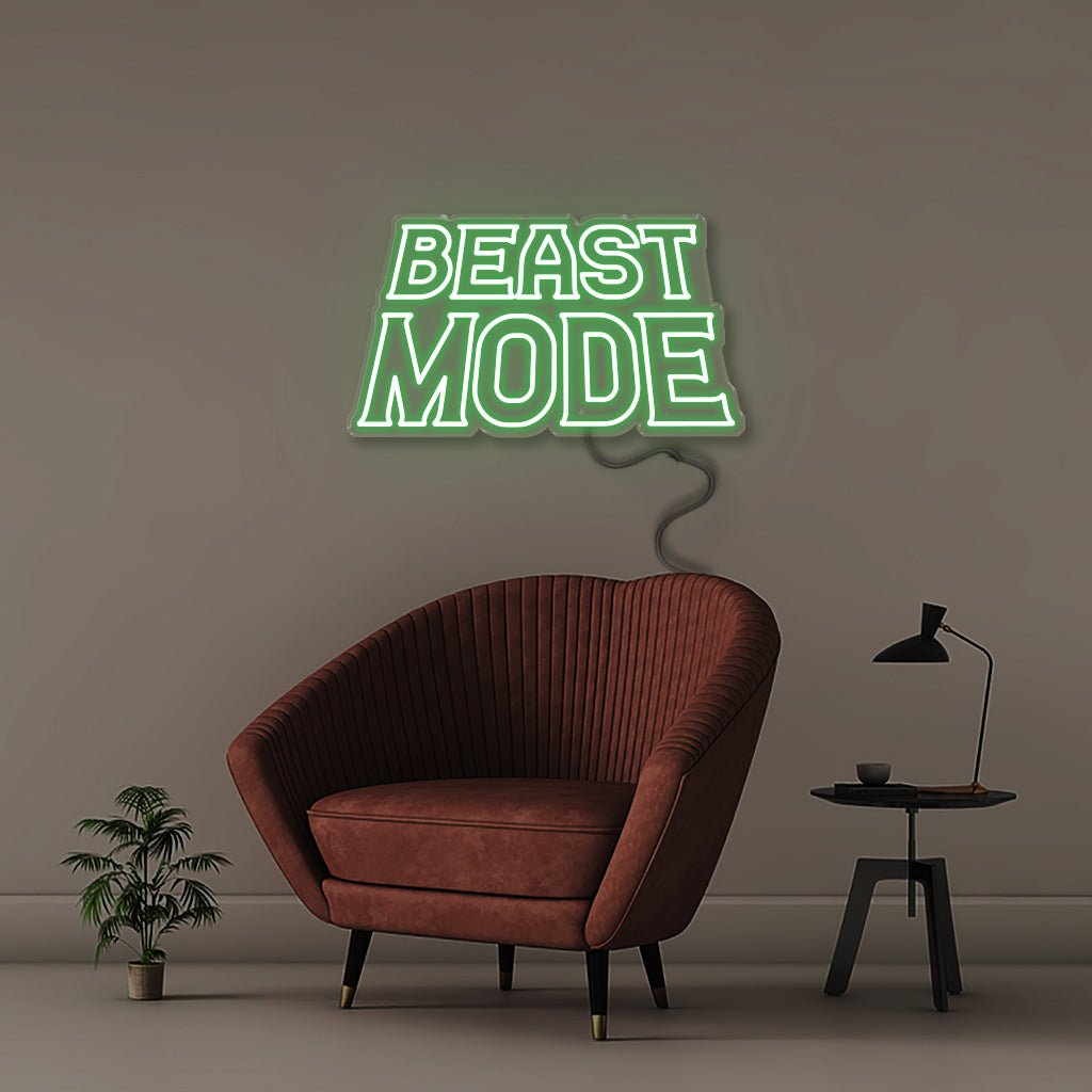 Beastmode - Neonific - LED Neon Signs - 18" (46cm) - Green