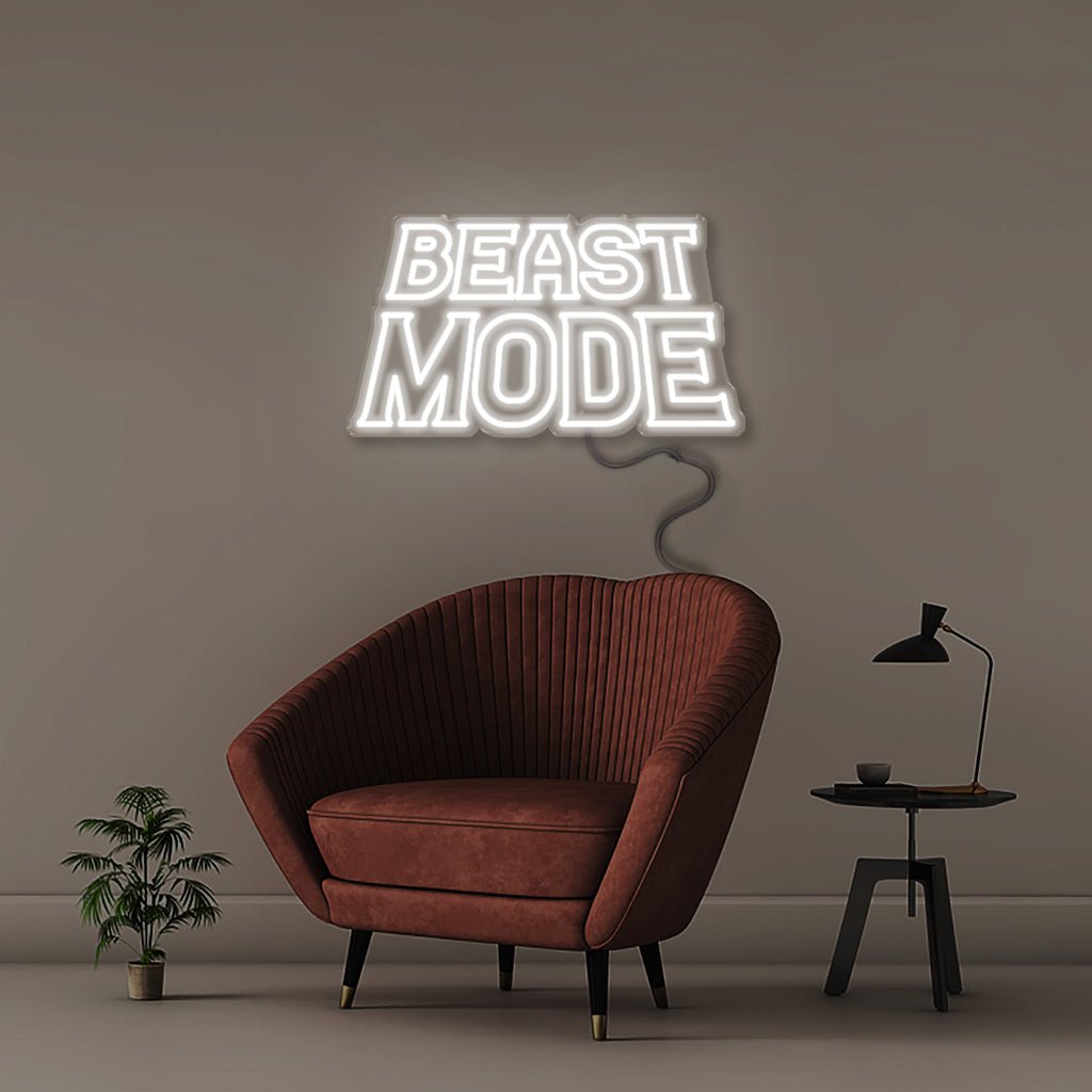 Beastmode - Neonific - LED Neon Signs - 18" (46cm) - White