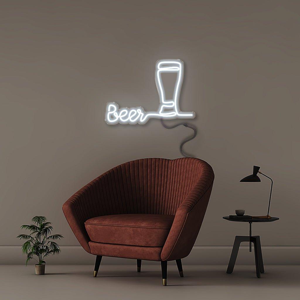 Beers - Neonific - LED Neon Signs - 18" (46cm) - Cool White