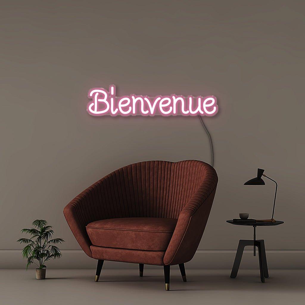 Bienvenue - Neonific - LED Neon Signs - Light Pink - Indoors