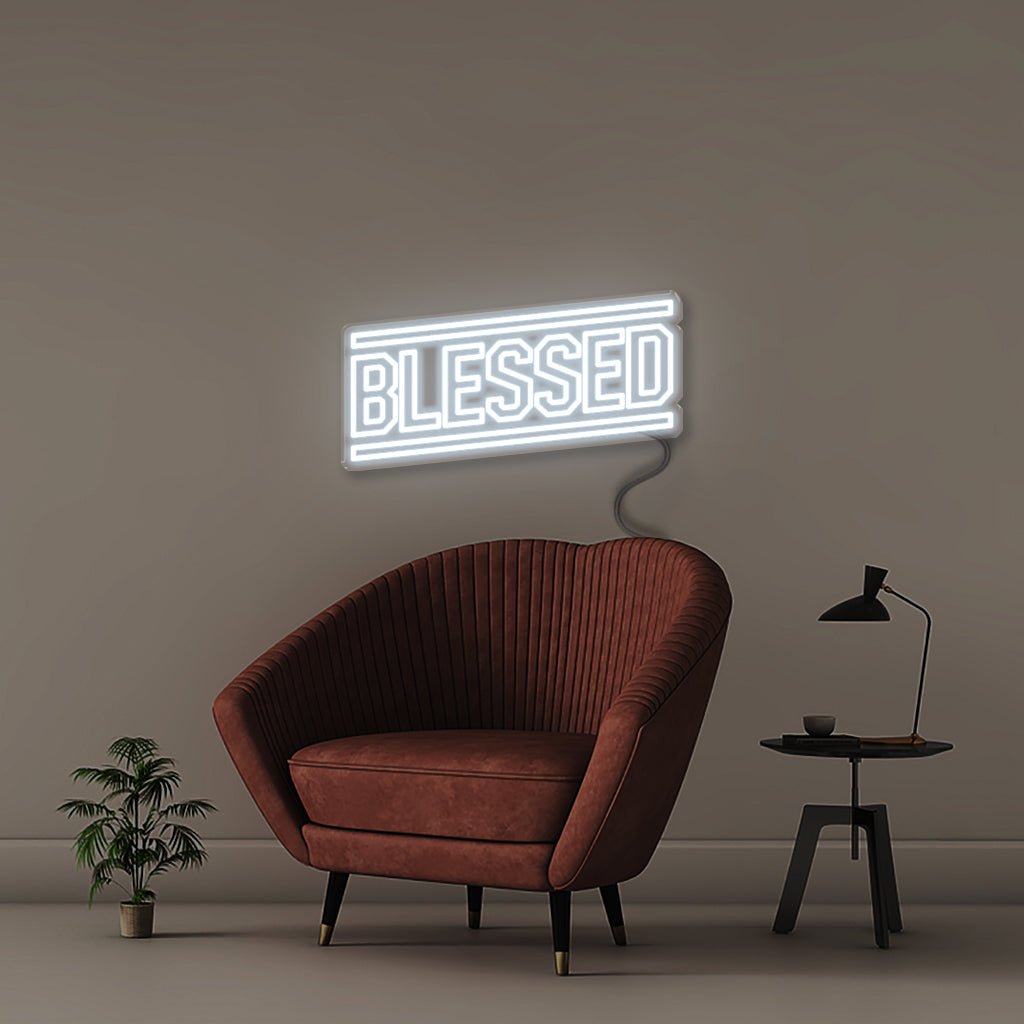 Blessed - Neonific - LED Neon Signs - 18" (46cm) - Cool White