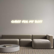 Custom LED Neon Sign: cubes for my ... - Neonific - LED Neon Signs - -