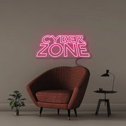 Cyber Zone - Neonific - LED Neon Signs - 30" (76cm) - Pink