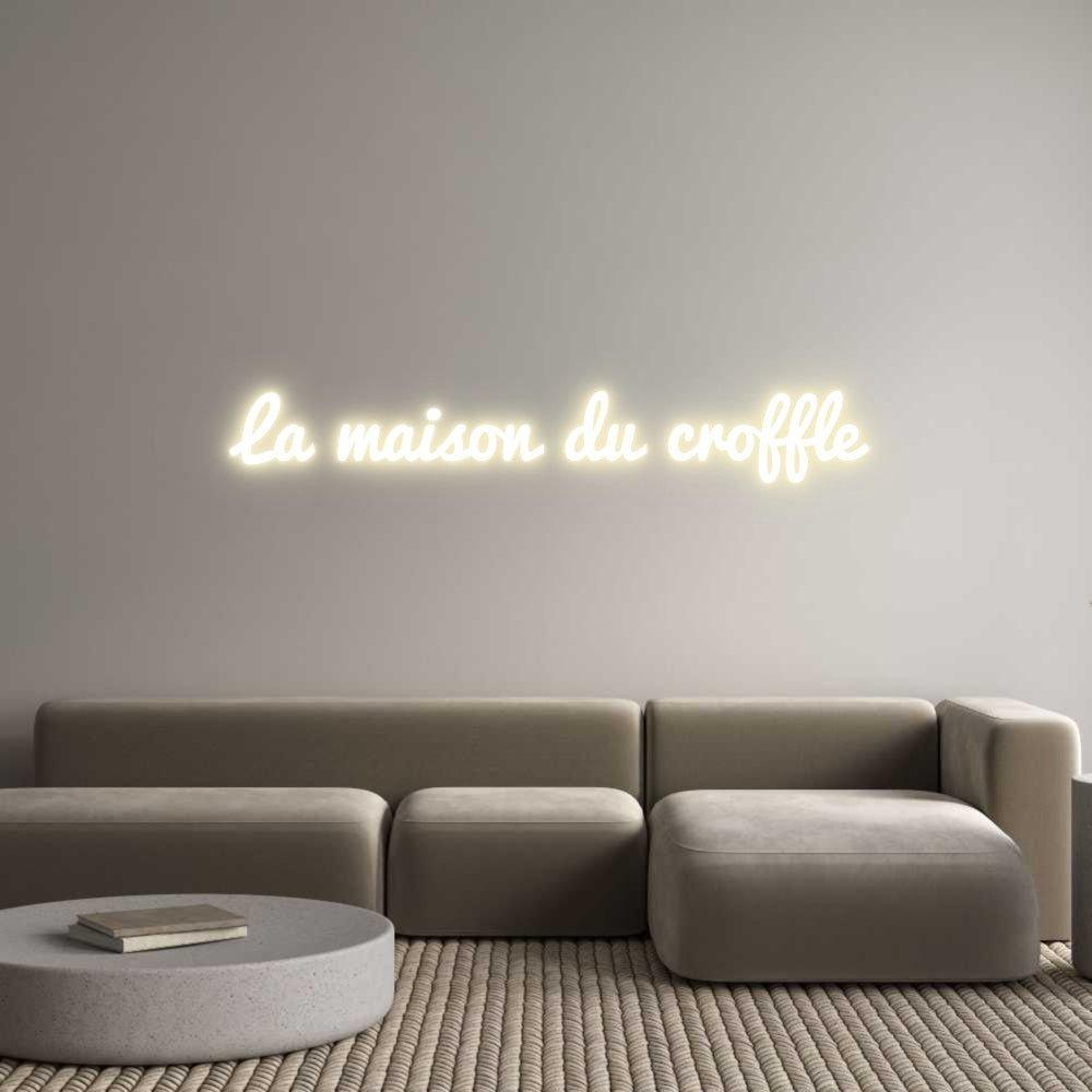 Enseigne LED néon personnalisée: La maison du ... - Neonific - LED Neon Signs - 