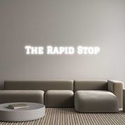 Custom LED Neon Sign: The Rapid Stop