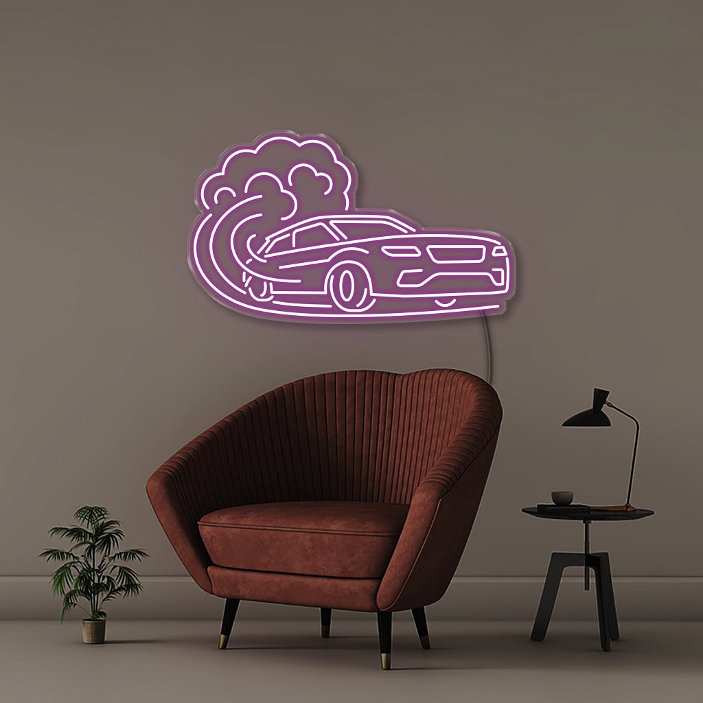 Fast Car 2 - Neonific - LED Neon Signs - 30" (76cm) - Purple