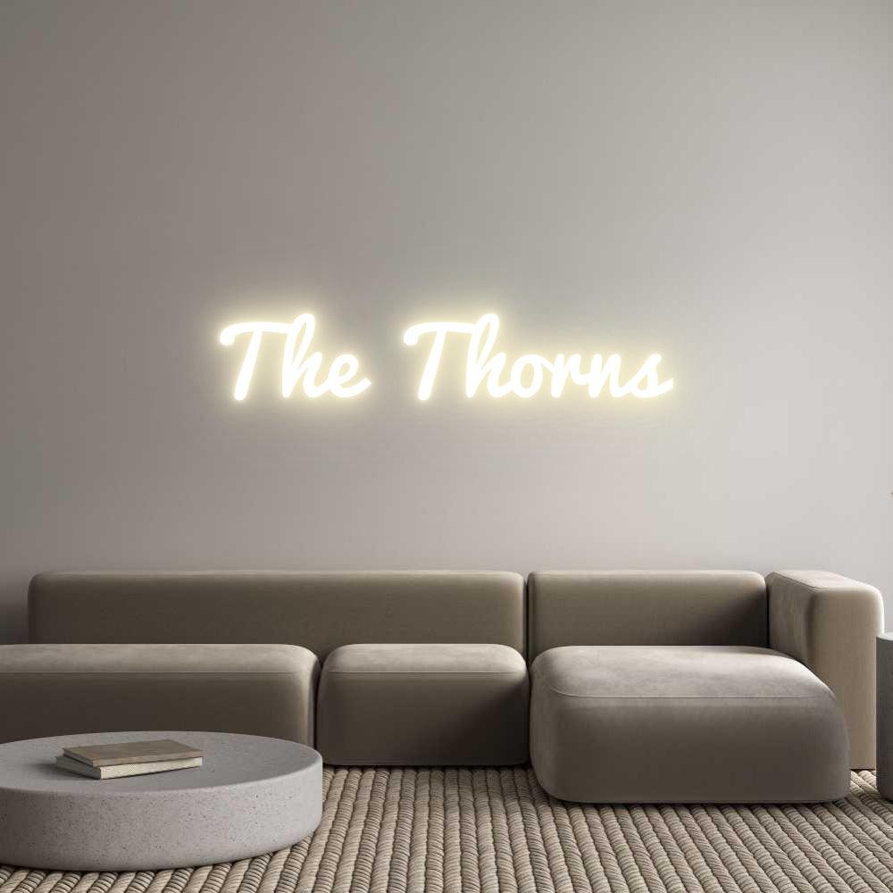 Custom Wedding LED Neon Sign: The Thorns