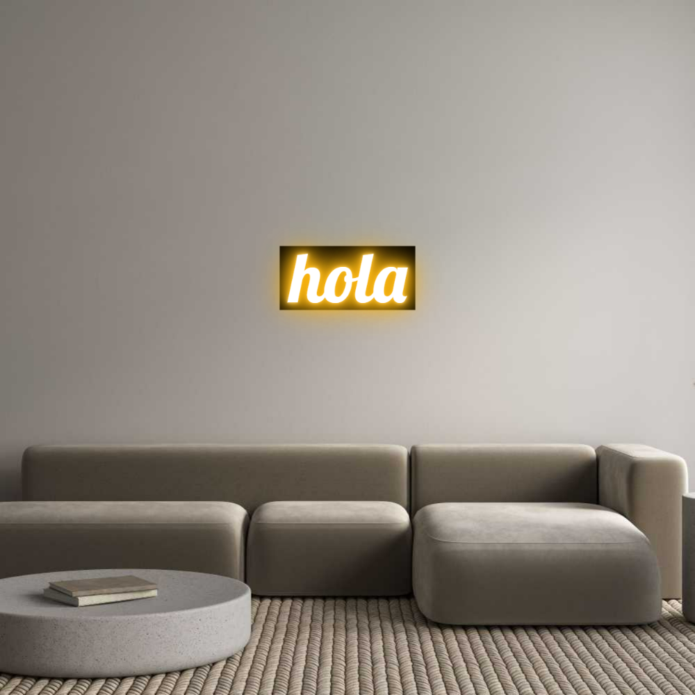 Custom LED Neon Sign: hola