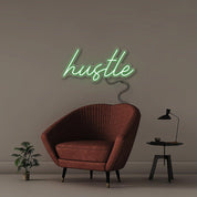 HUSTLE - Neonific - LED Neon Signs - 60cm - White