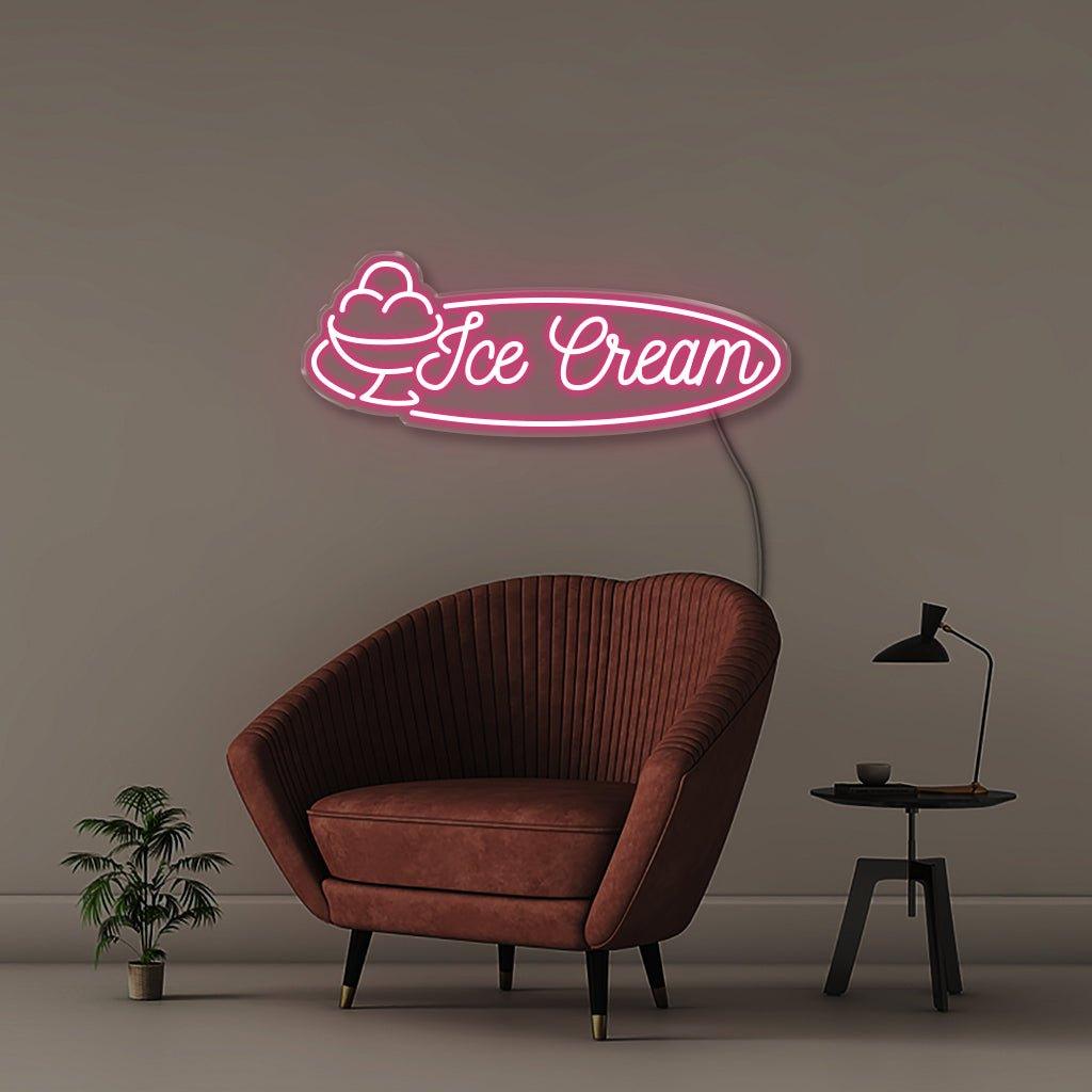 Ice Cream - Neonific - LED Neon Signs - 75 CM - Blue