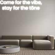 Custom LED Neon Sign: Come for the ...