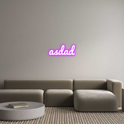 Custom LED Neon Sign: asdad