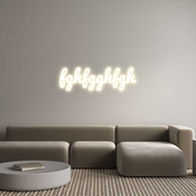 Custom LED Neon Sign: fghfgghfgh