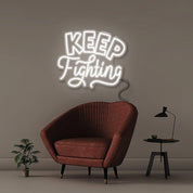 Keep Fighting - Neonific - LED Neon Signs - 50 CM - Blue