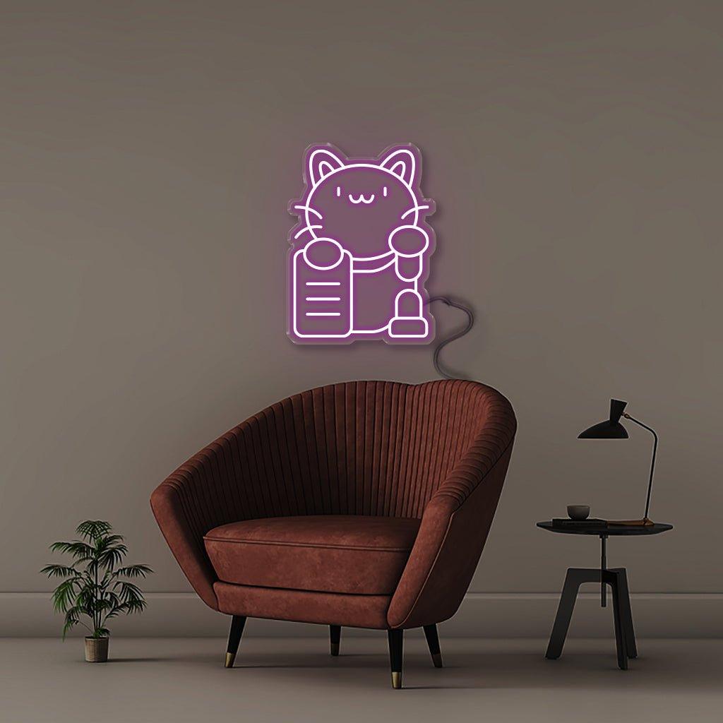 Kitty - Neonific - LED Neon Signs - 50 CM - Blue