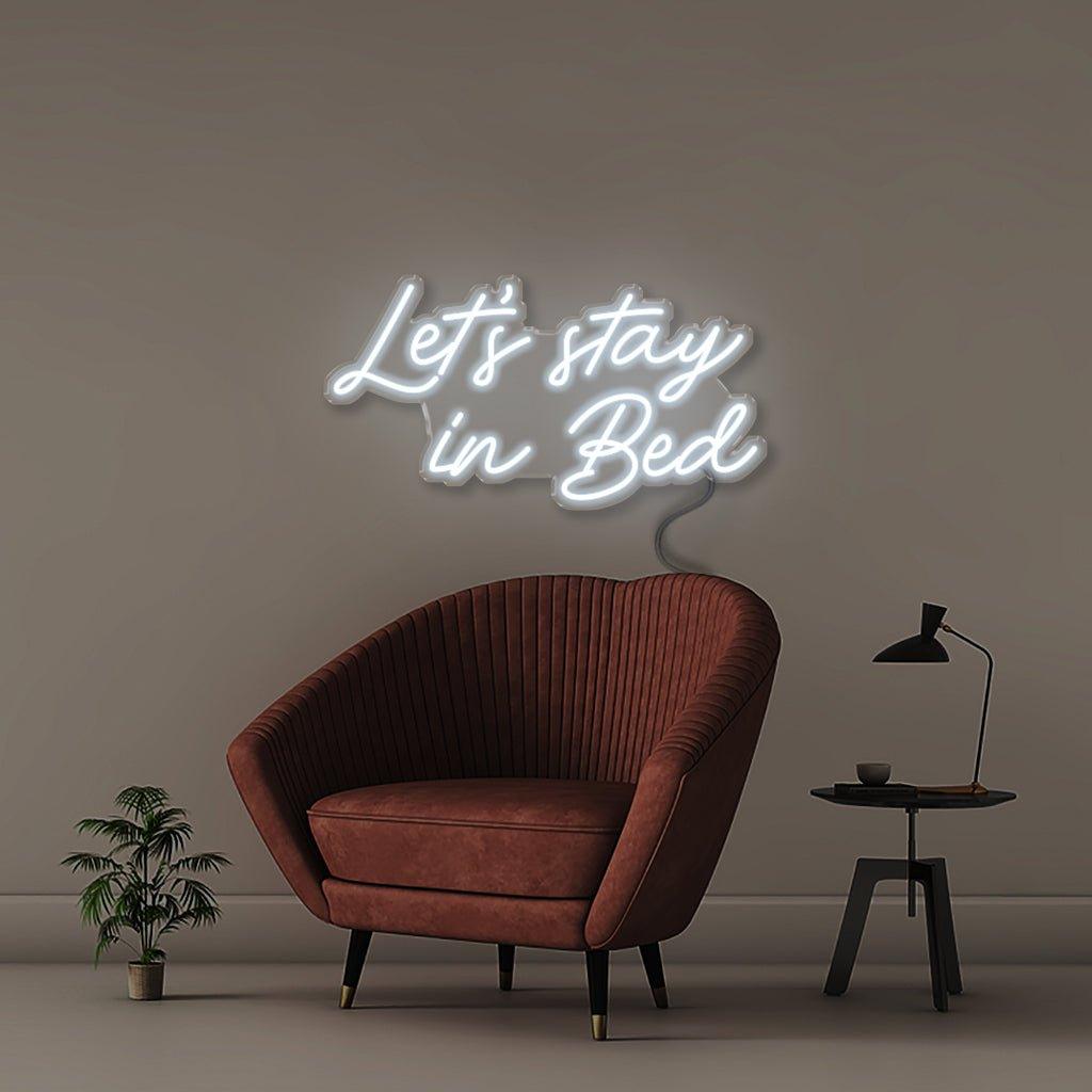 Let's Stay in Bed - Neonific - LED Neon Signs - 50 CM - Blue