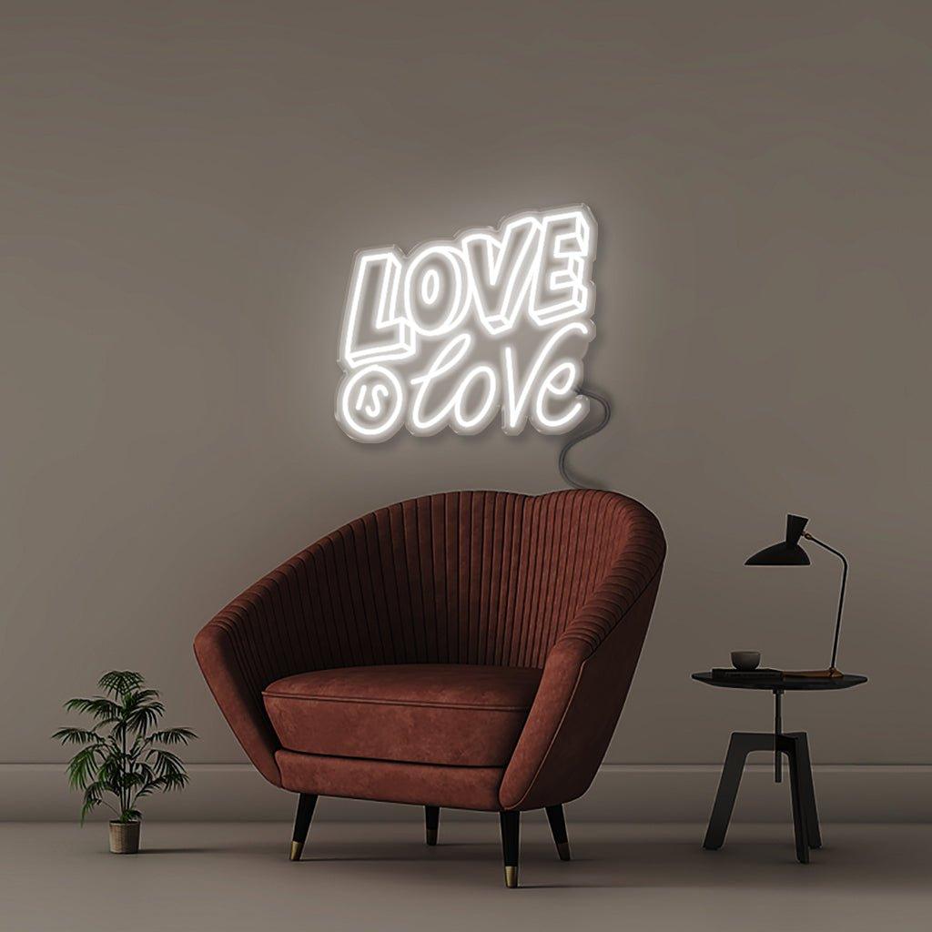 Love is Love - Neonific - LED Neon Signs - 50 CM - Blue