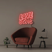 Love is Love - Neonific - LED Neon Signs - 50 CM - Blue