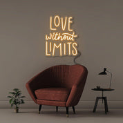 Love without limits - Neonific - LED Neon Signs - 50 CM - Blue