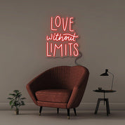 Love without limits - Neonific - LED Neon Signs - 50 CM - Blue