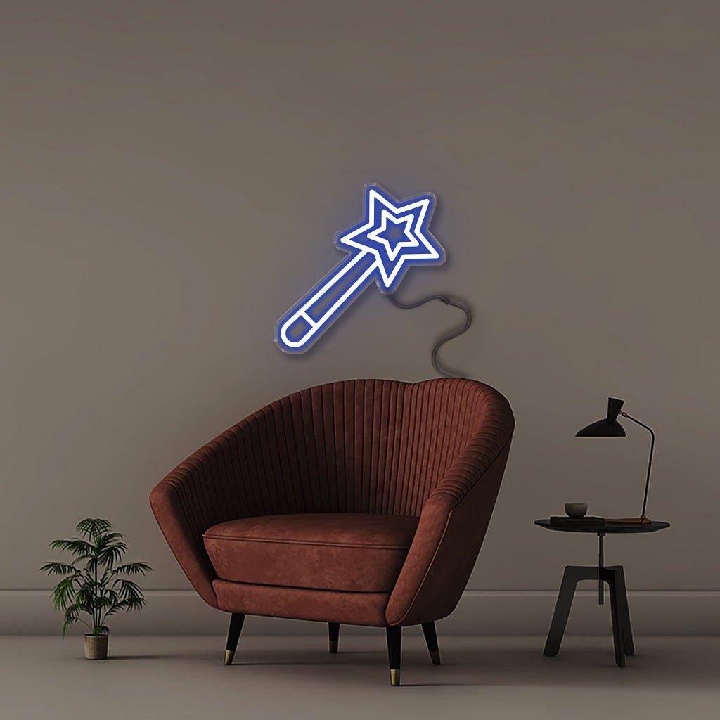 Magic Wand - Neonific - LED Neon Signs - 50 CM - Blue