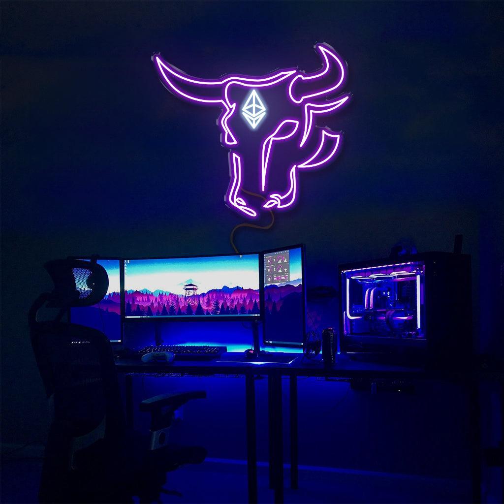 Ethereum Bull - Neonific