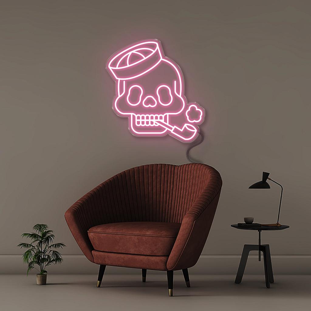 Neon Sailor Skull