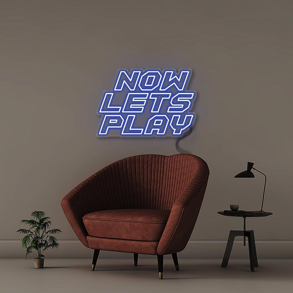 Now lets play - Neonific - LED Neon Signs - 50 CM - Blue