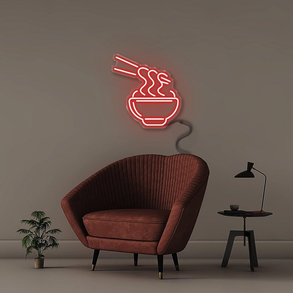 Ramen Noodles - Neonific - LED Neon Signs - 18" (46cm) - Red